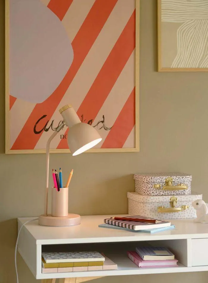 Devone bordlampe H42 - rosa