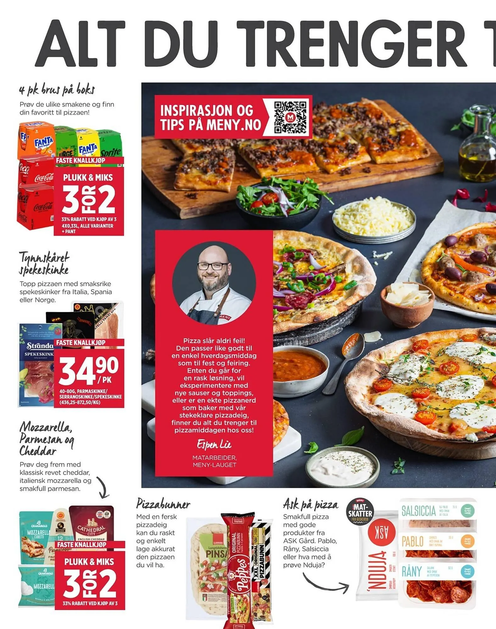 Meny kundeavis fra 6. april til 11. april 2026 - kundeavisside 2