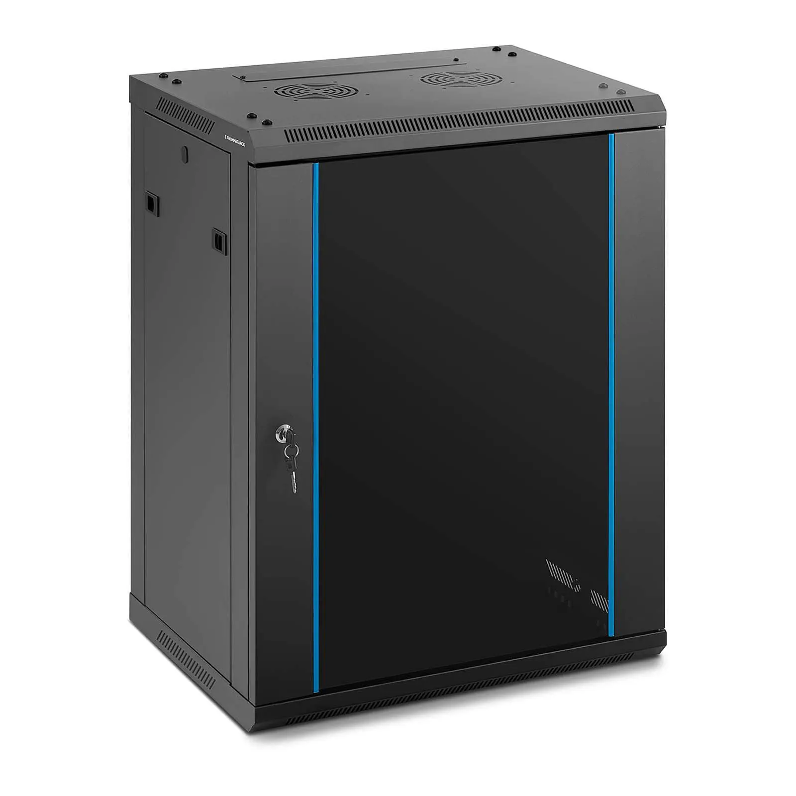 Rack-kabinett - 19 tommer - 15 U - låsbart - opptil 60 kg - Black