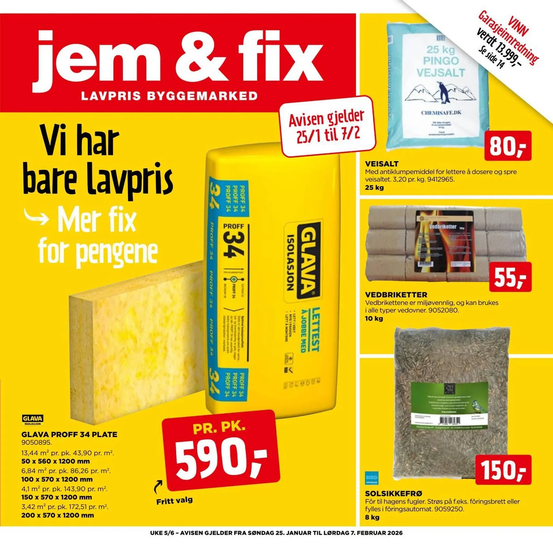 Jem & fix kundeavis fra 25. januar til 8. februar 2026 - kundeavisside 1