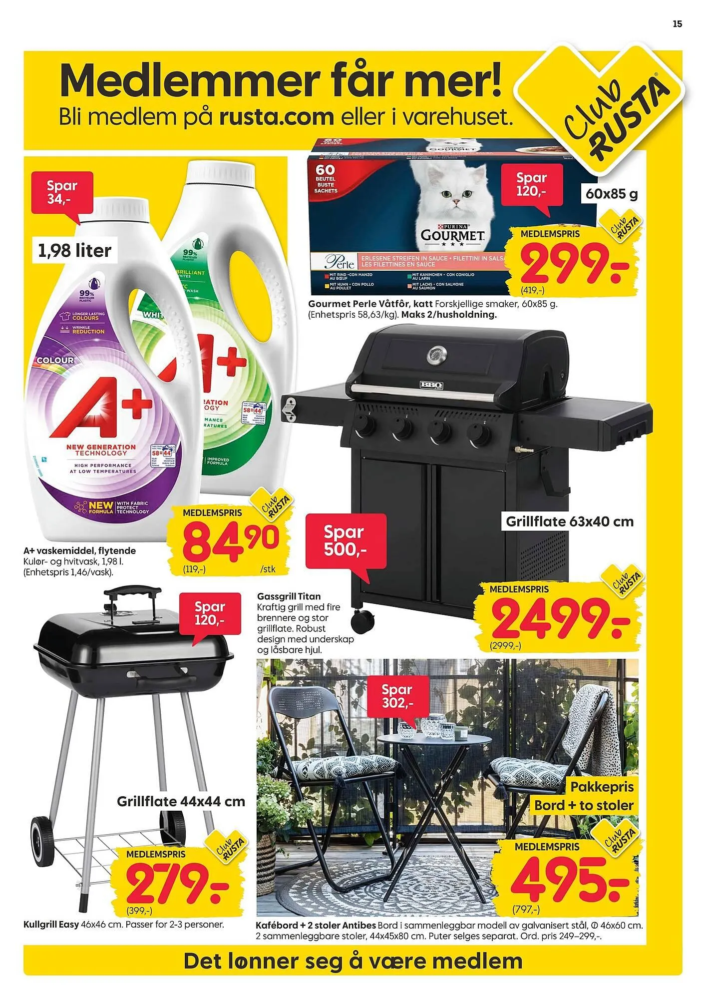 Rusta kundeavis fra 30. mars til 4. april 2026 - kundeavisside 15