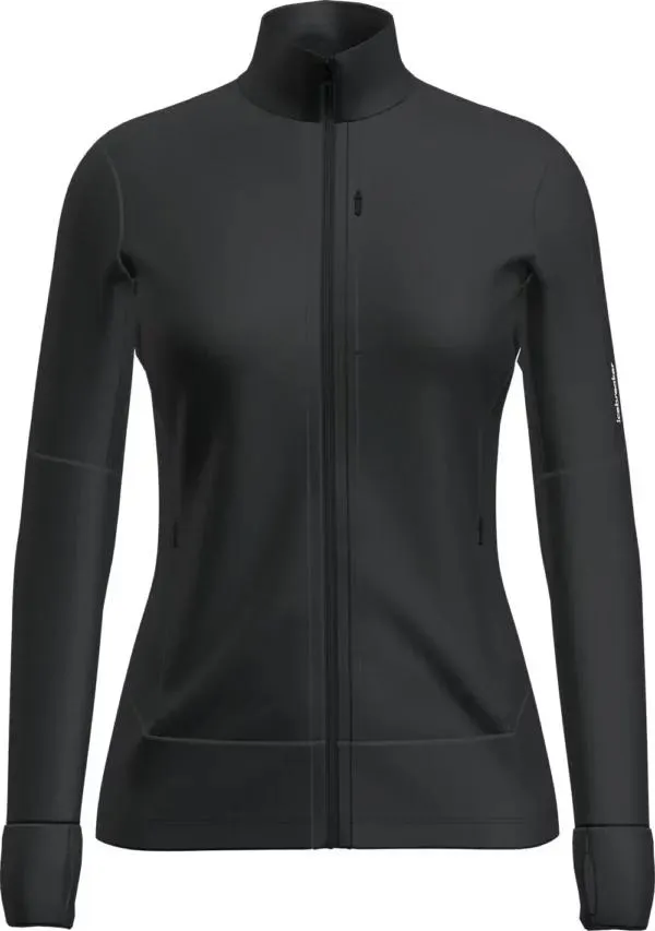 Icebreaker Womens Merino 260 Quantum IV LS Zip Black
