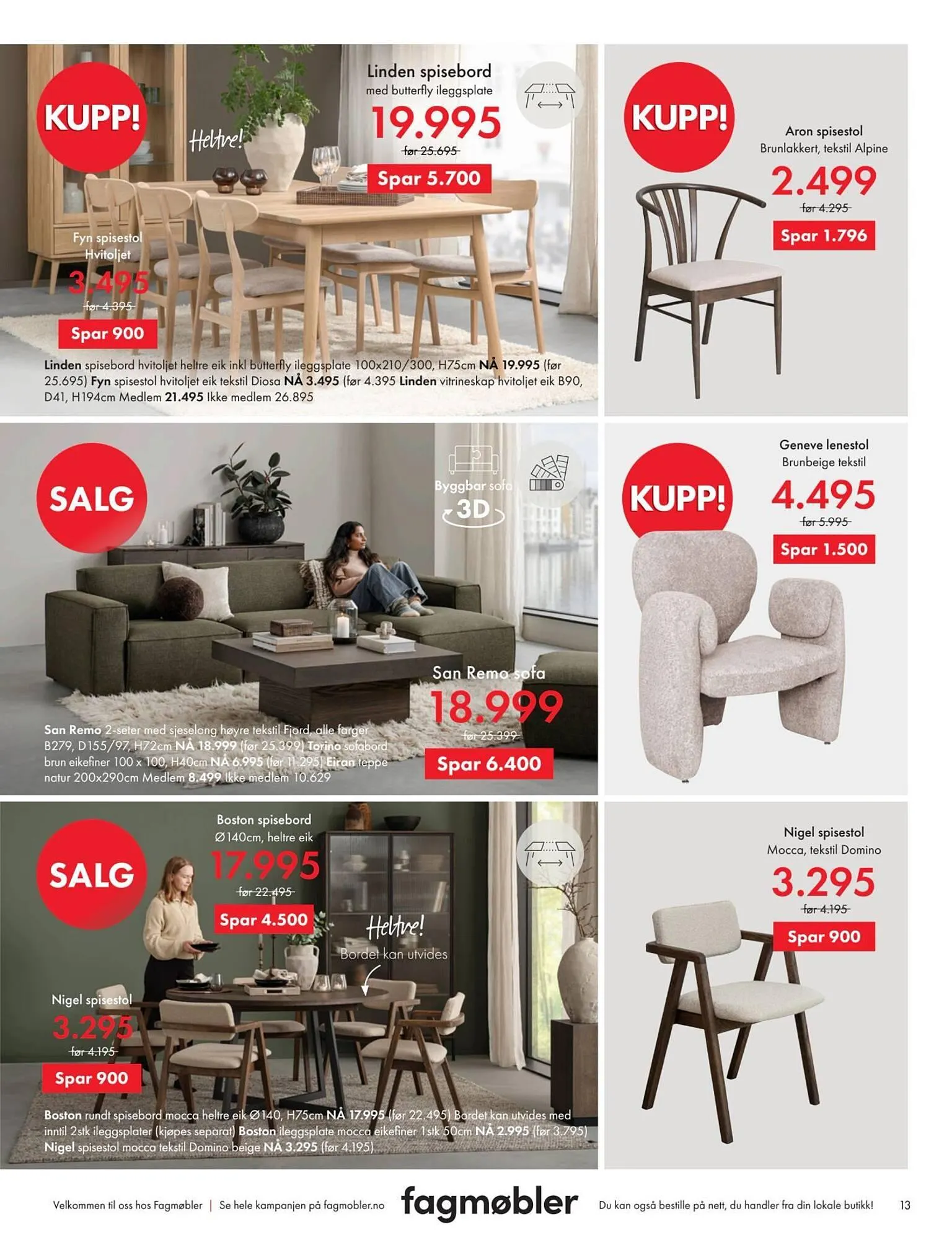 Fagmøbler kundeavis fra 1. februar til 1. mars 2026 - kundeavisside 13