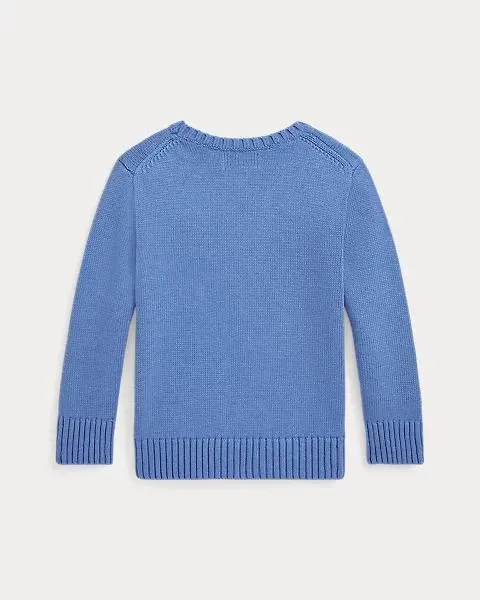 Dog-Intarsia Cotton Jumper