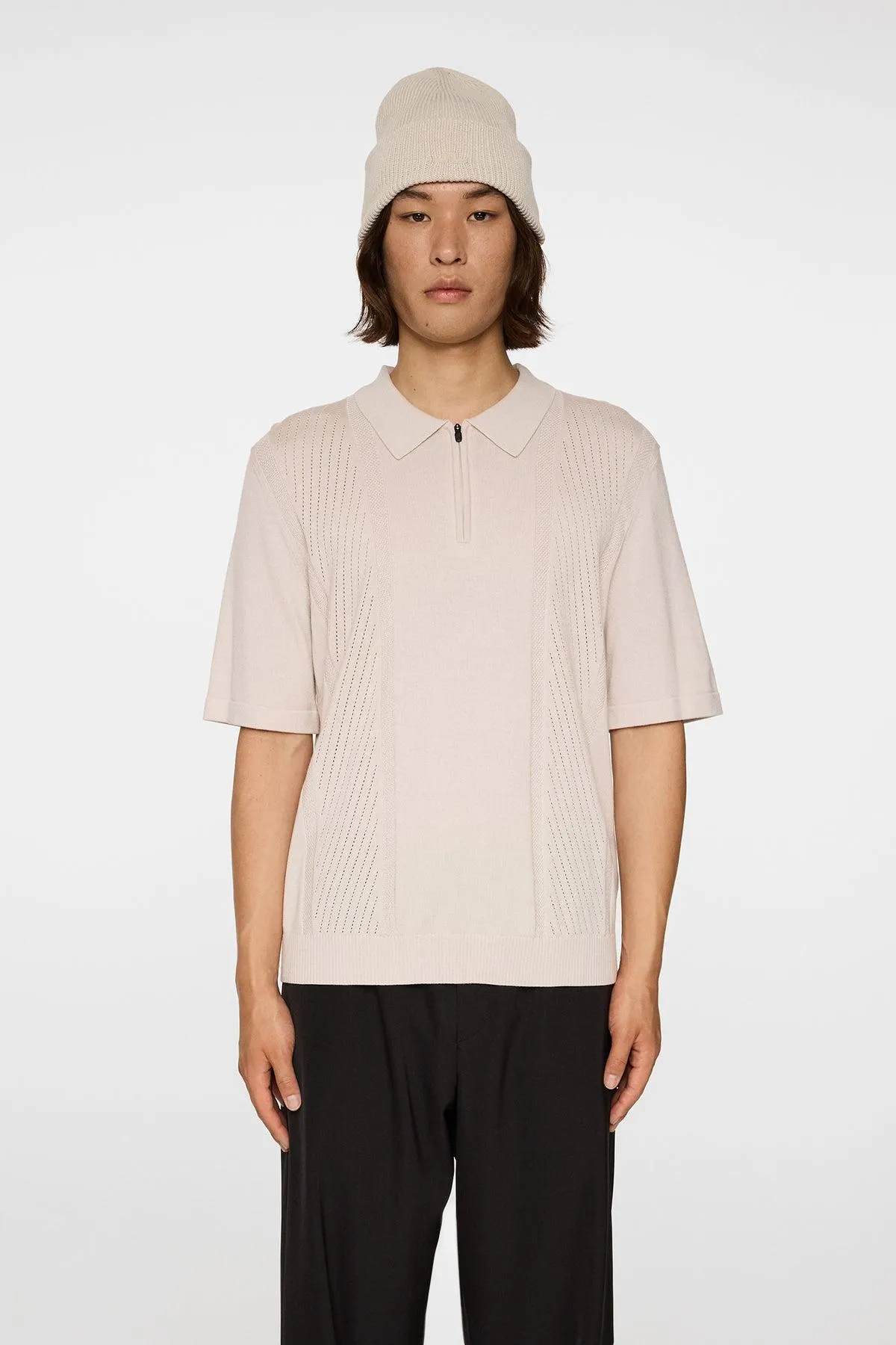 Remy Structure Zip Knit Polo