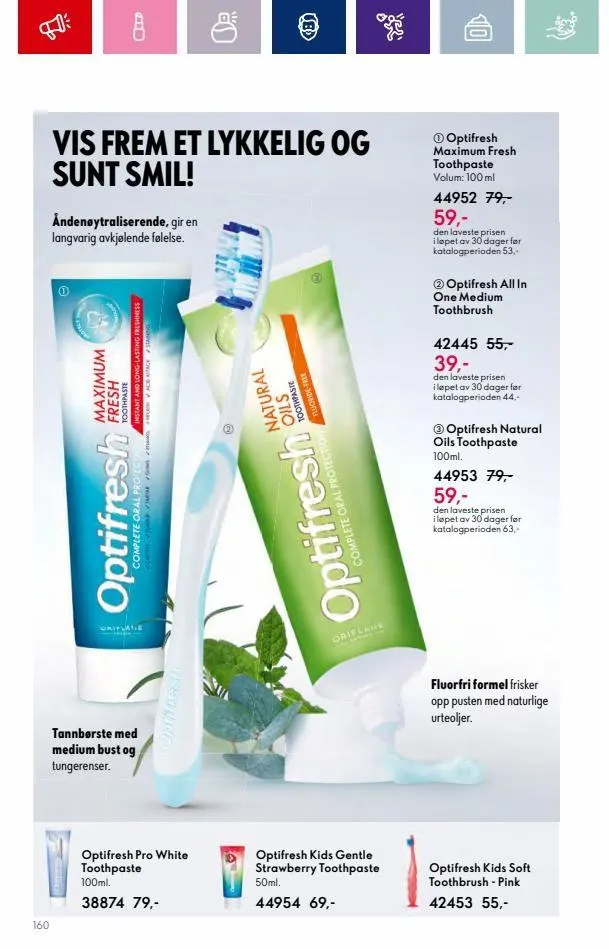 Oriflame kundeavis til 03.10.2023 fra 20. september til 3. oktober 2023 - kundeavisside 160