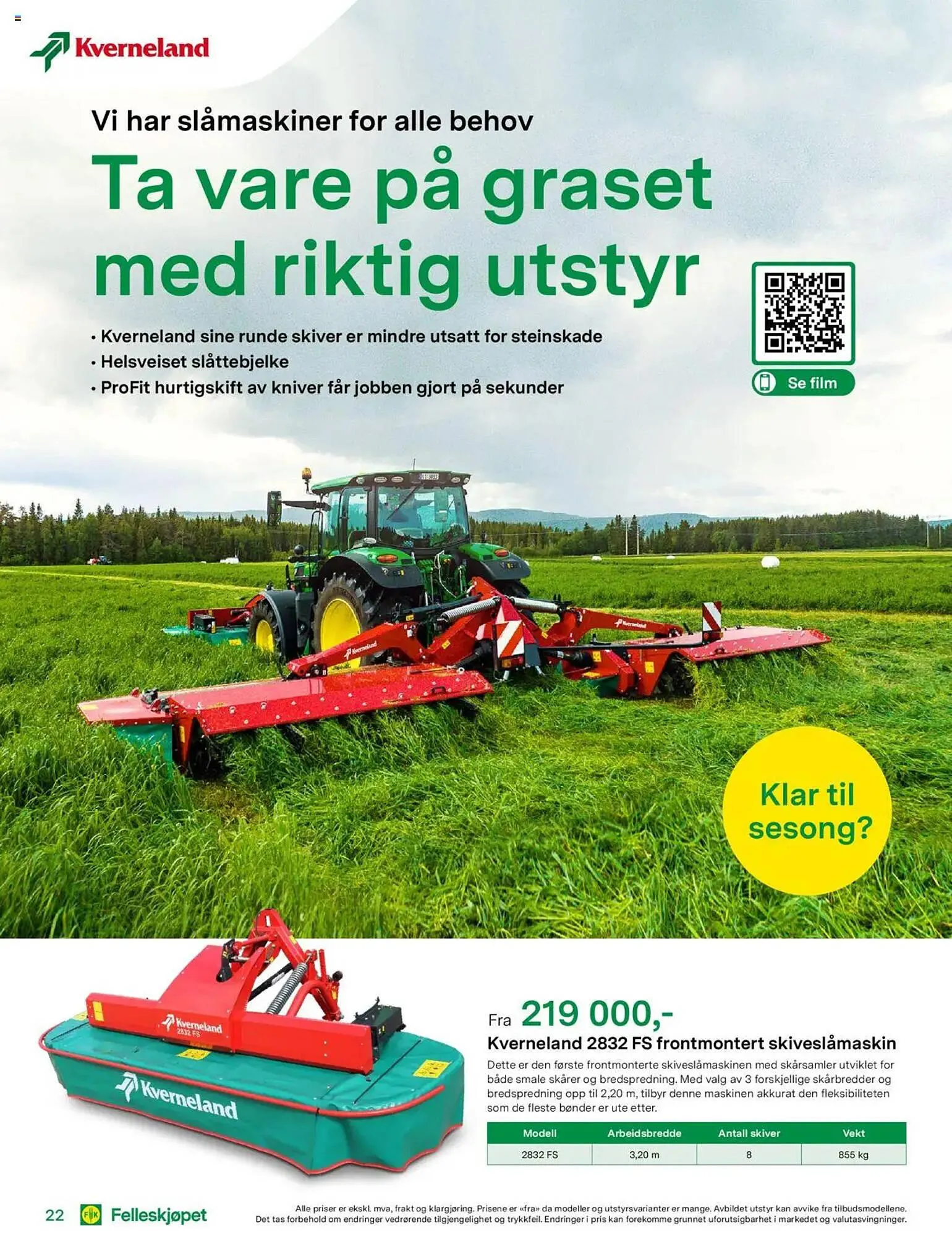 Felleskjøpet Kundeavis fra 9. mai til 31. desember 2025 - kundeavisside 22