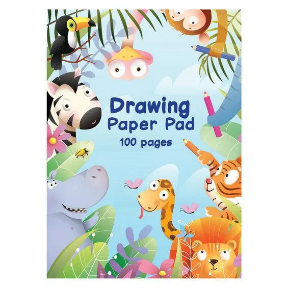 Tegneblokk for barn 48 ark, 20×28 cm