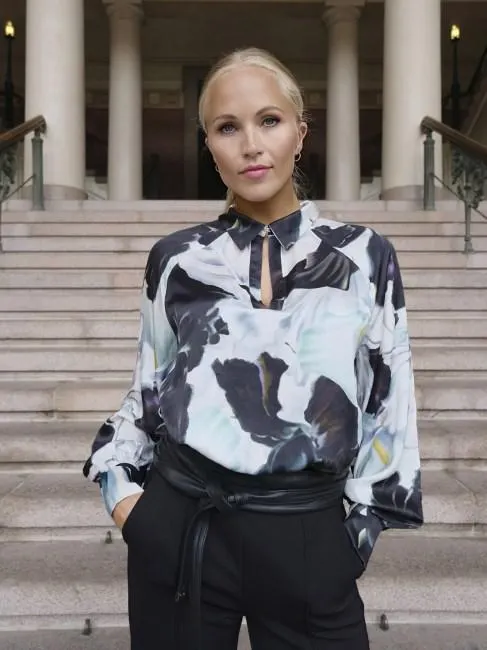 Ebona Blouse Ivory 34