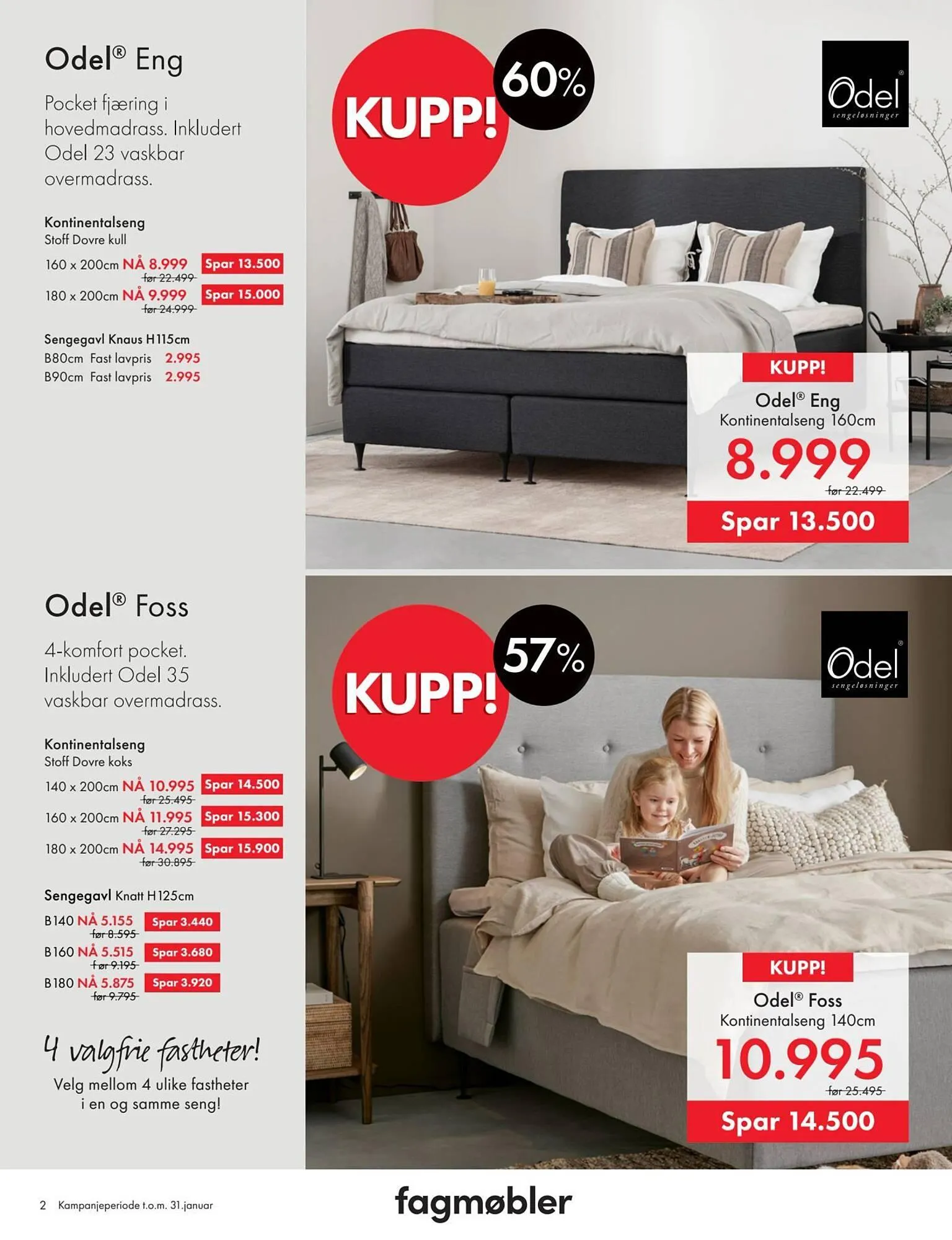 Fagmøbler kundeavis fra 1. januar til 1. februar 2026 - kundeavisside 2