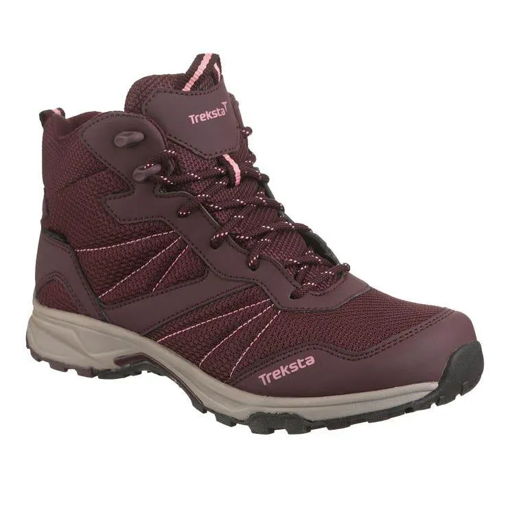Treksta Diamond Lace Mid GTX turstøvel - burgundy
