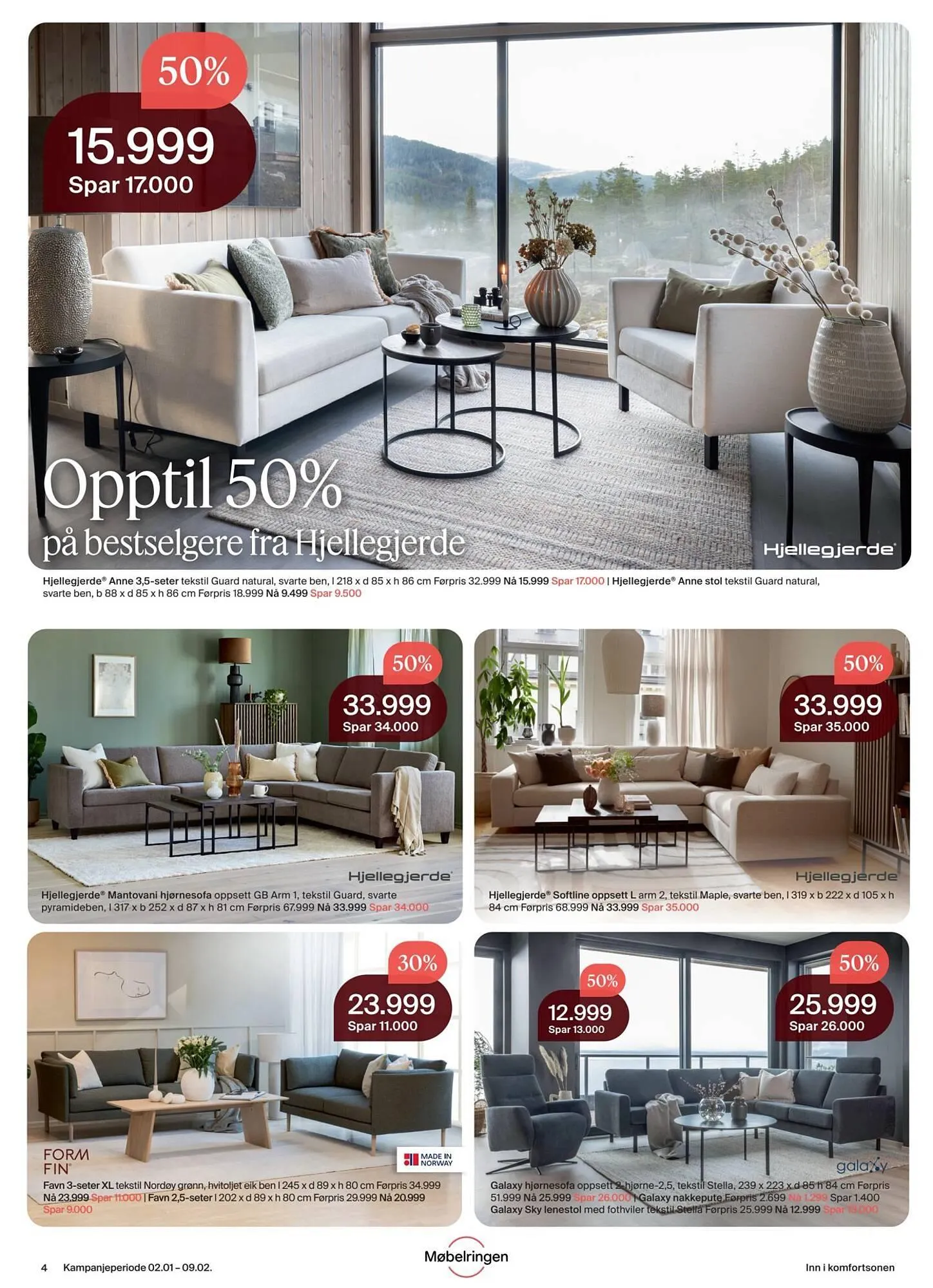 Møbelringen kundeavis fra 2. januar til 10. februar 2026 - kundeavisside 4
