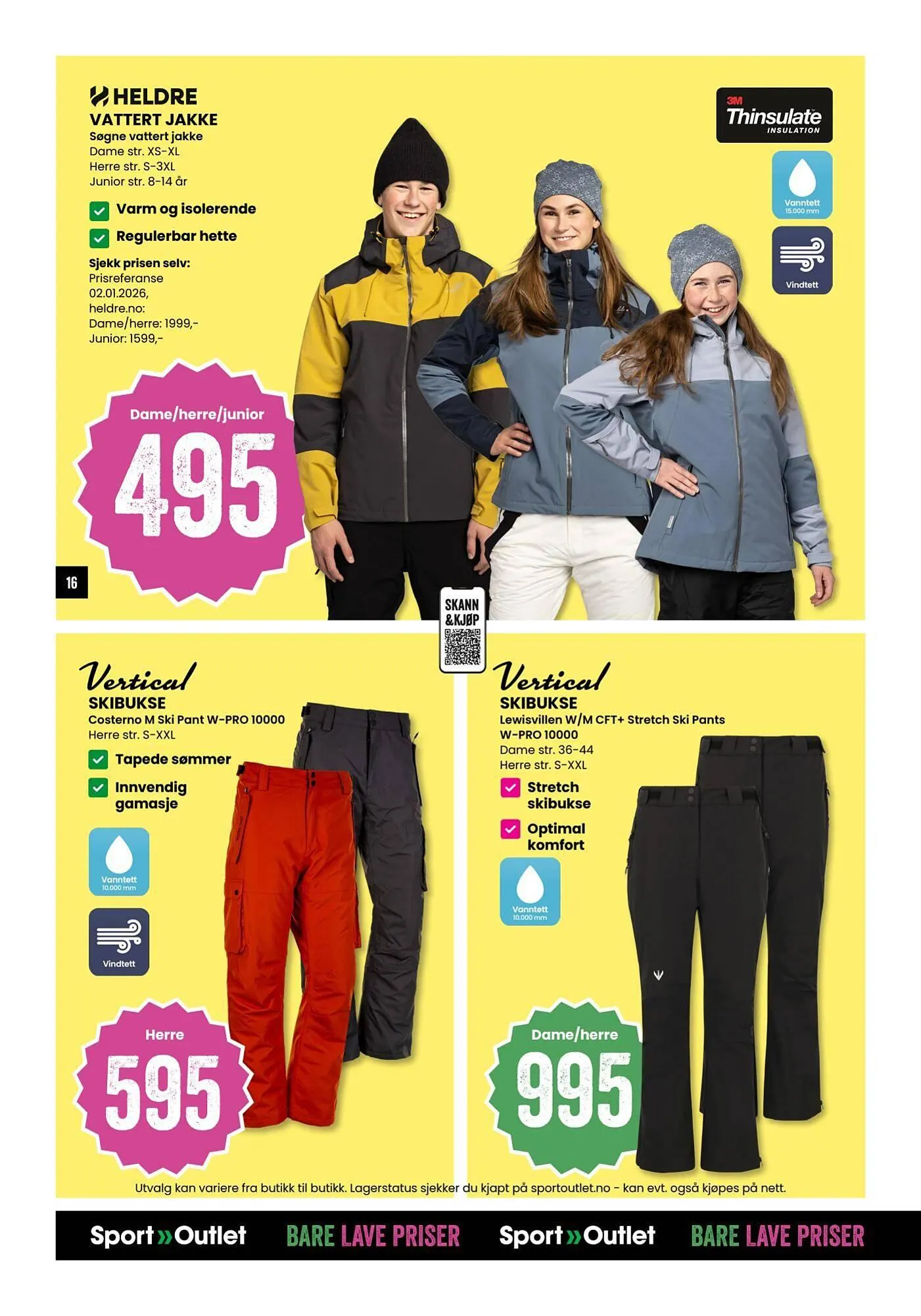 Sport Outlet kundeavis fra 20. januar til 2. februar 2026 - kundeavisside 16