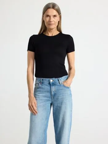 Topp med korte ermer