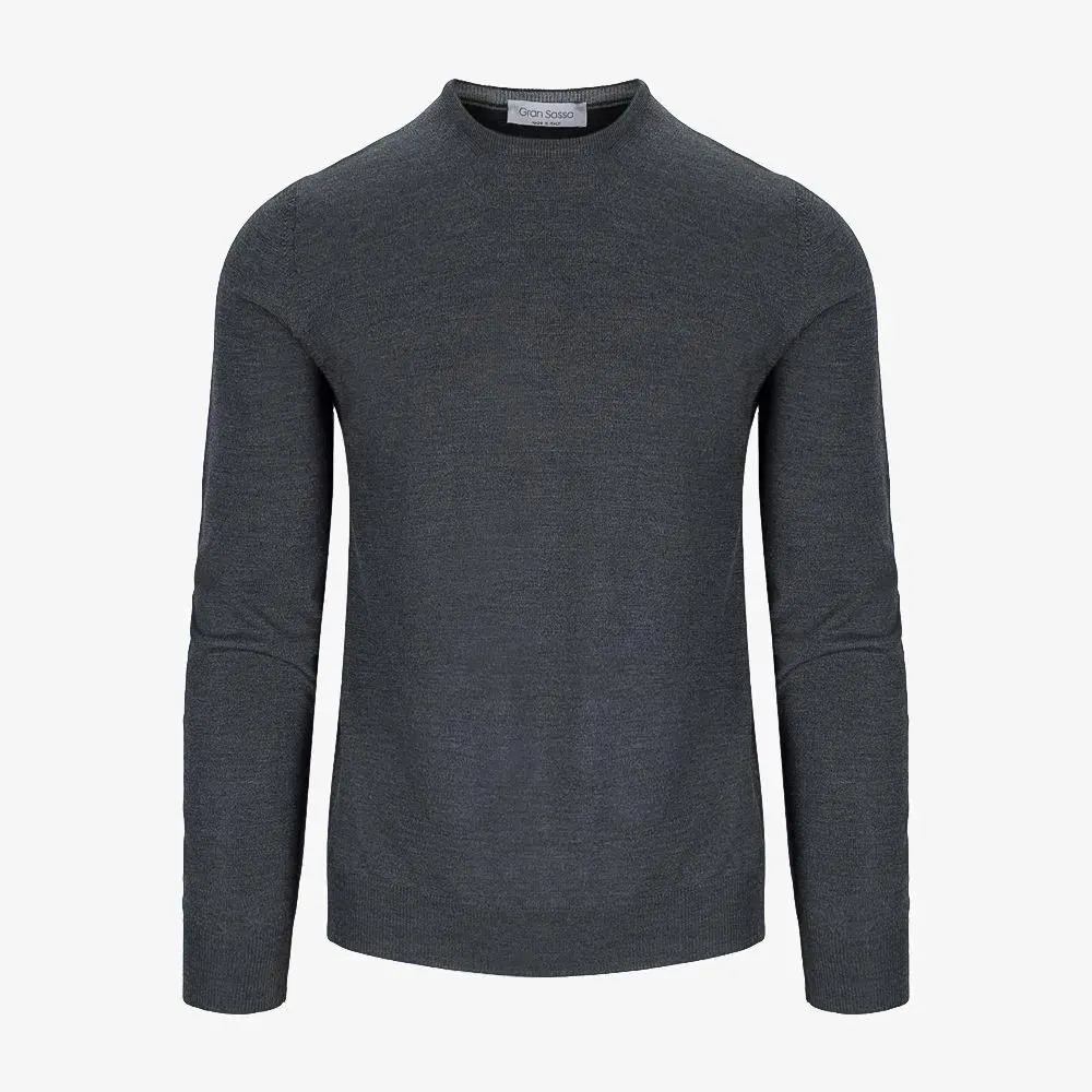 Crew Neck Merino - Dark Grey