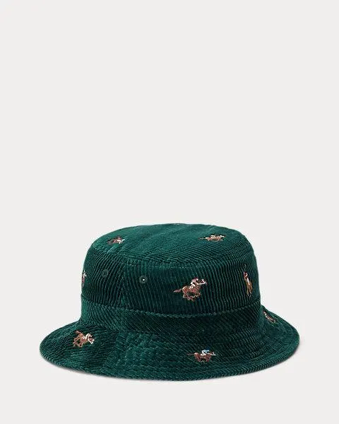 Equestrian Corduroy Bucket Hat