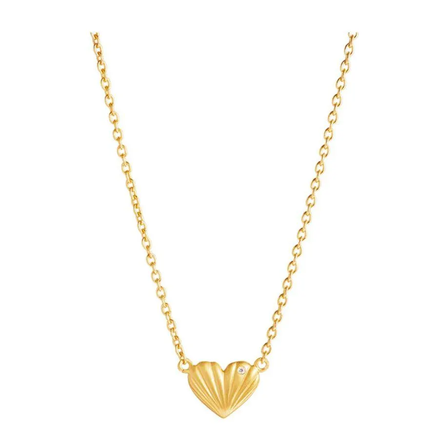 Just Love Halssmykke 925 Forgylt Sølv