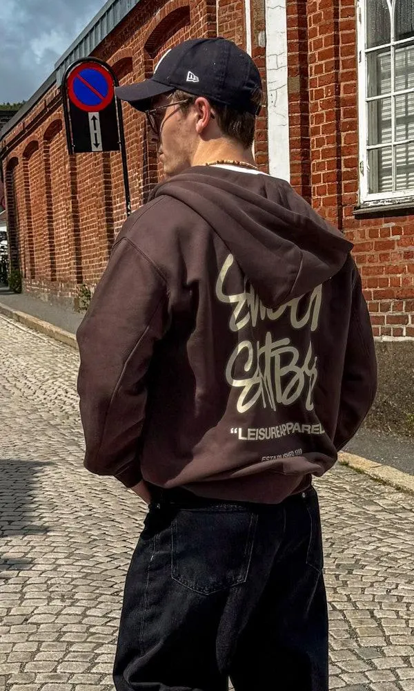 Print zip-hettegenser