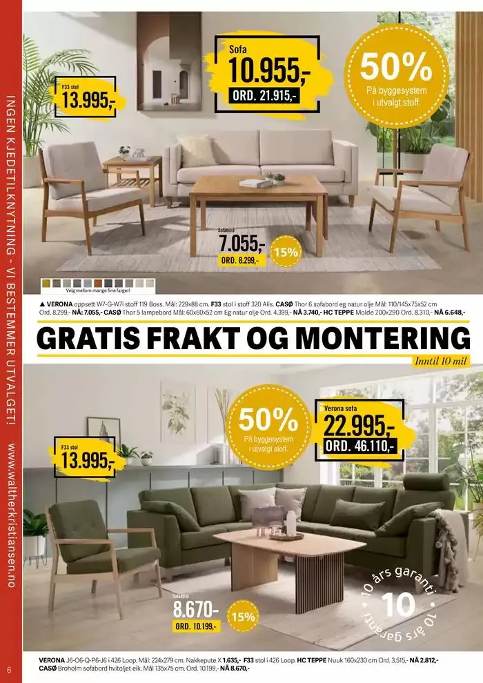 Gratis frakt og montering fra 28. februar til 14. mars 2025 - kundeavisside 6