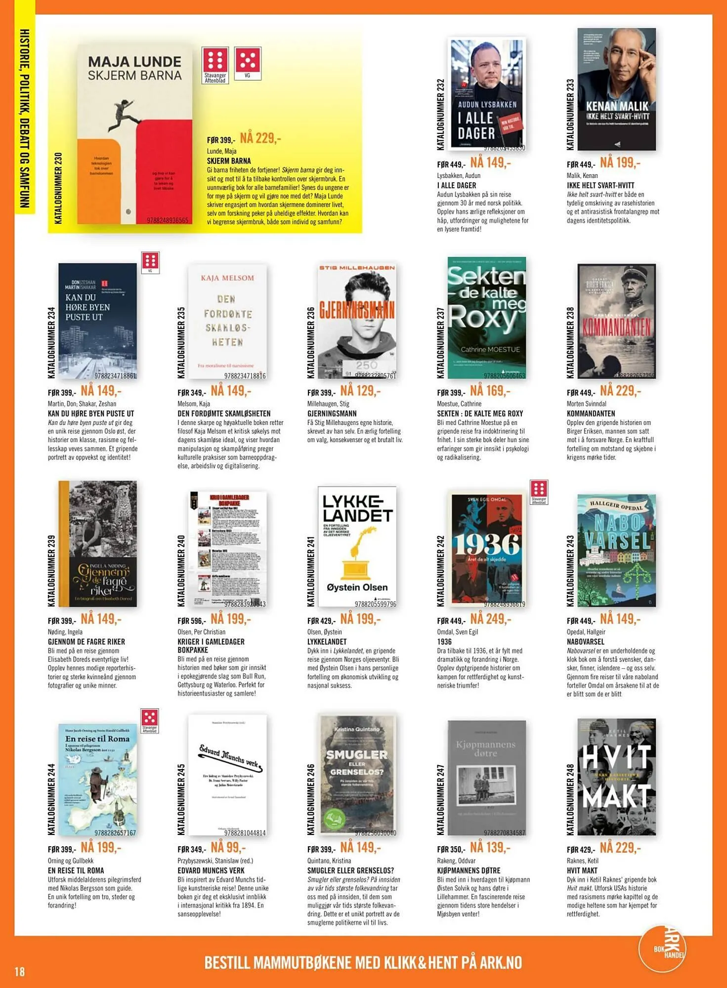 Ark Bokhandel kundeavis fra 16. februar til 9. mars 2026 - kundeavisside 18