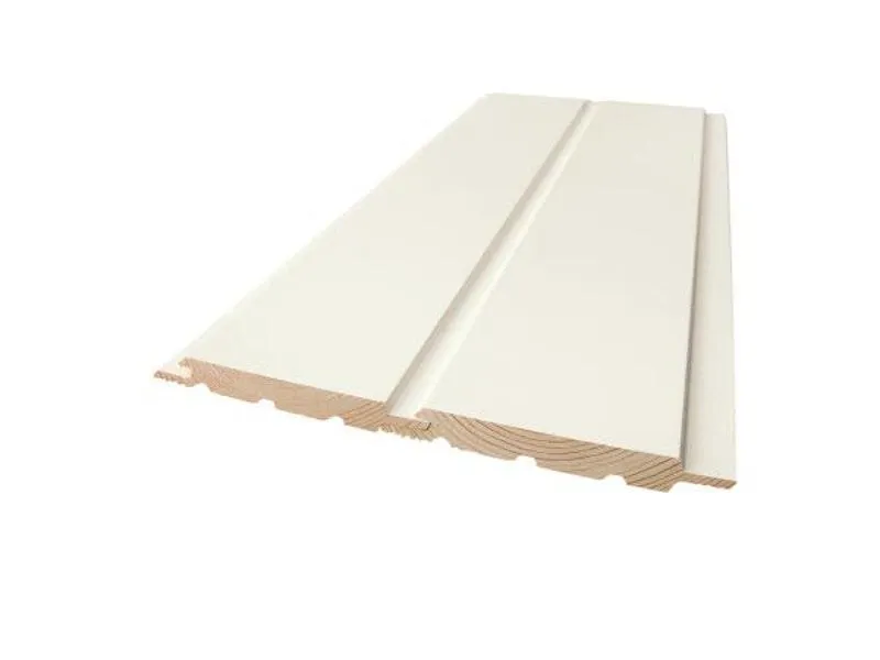 KVISTFRI SKYGGEPANEL FURU 13X145X4800 MALT HVIT S0502-Y