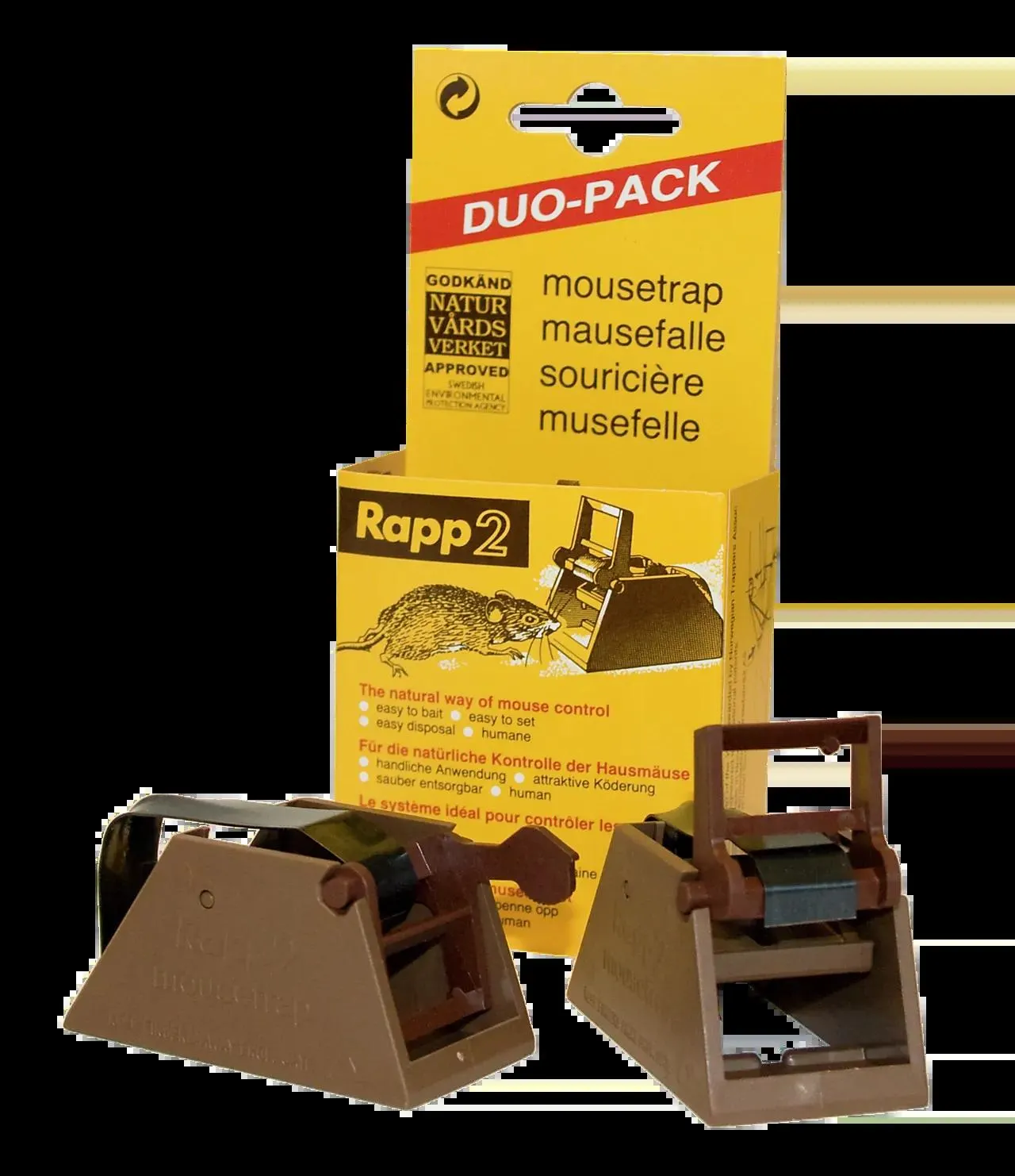 Musefelle rapp 2 pk norsk plast