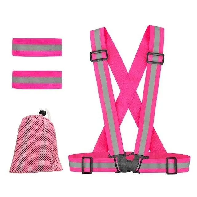 Reflekssele m/ armbånd og oppbevaringspose til barn og junior