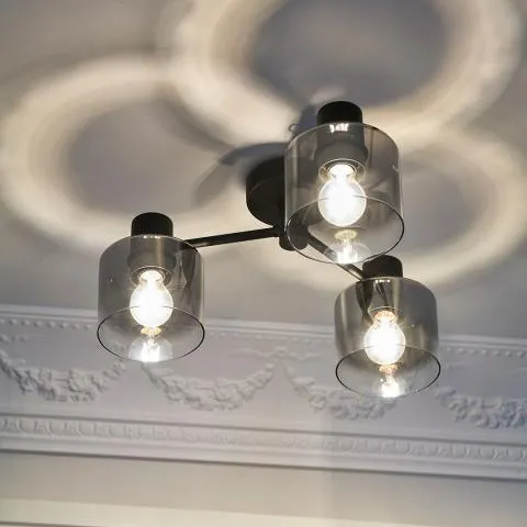 Bowl takplafond Røykfarget