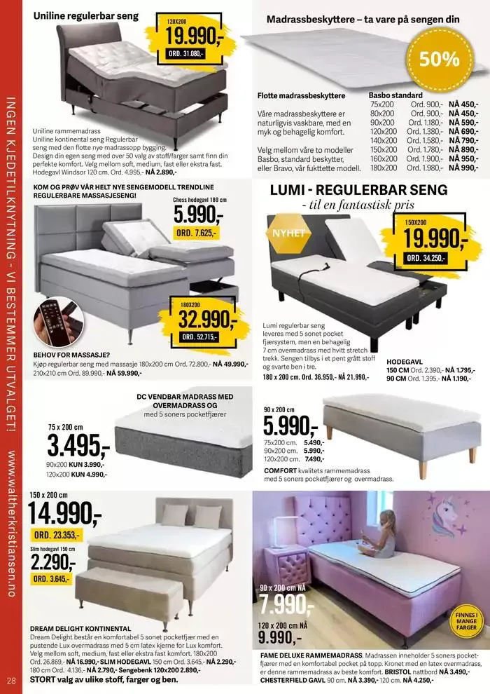 Gratis frakt og montering fra 28. februar til 14. mars 2025 - kundeavisside 28