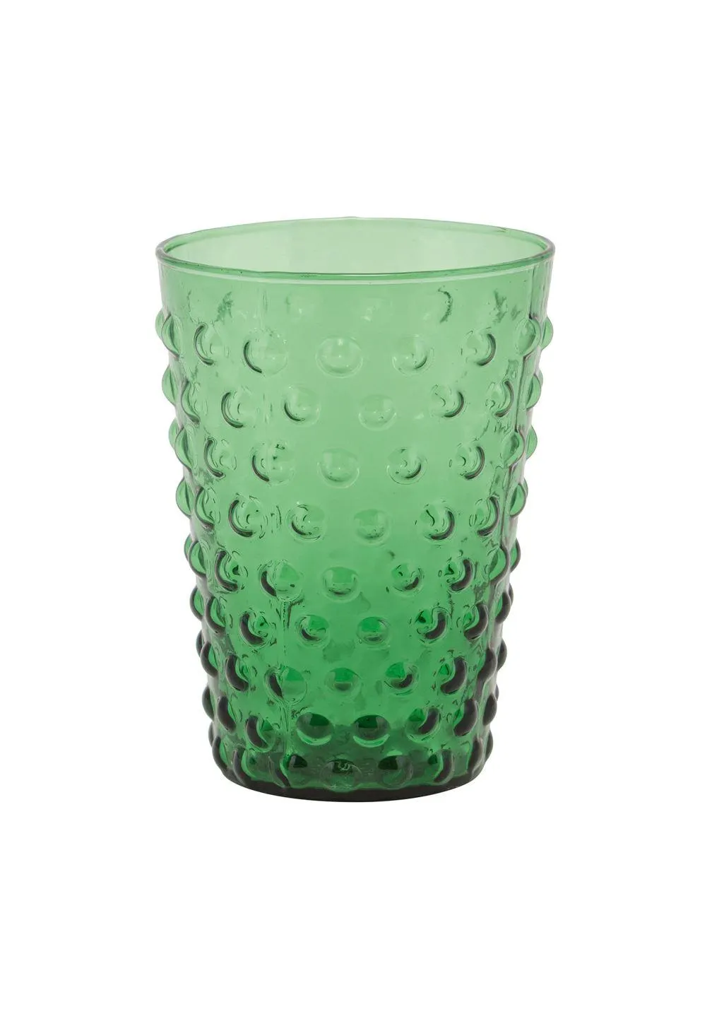 Green bubbles glass