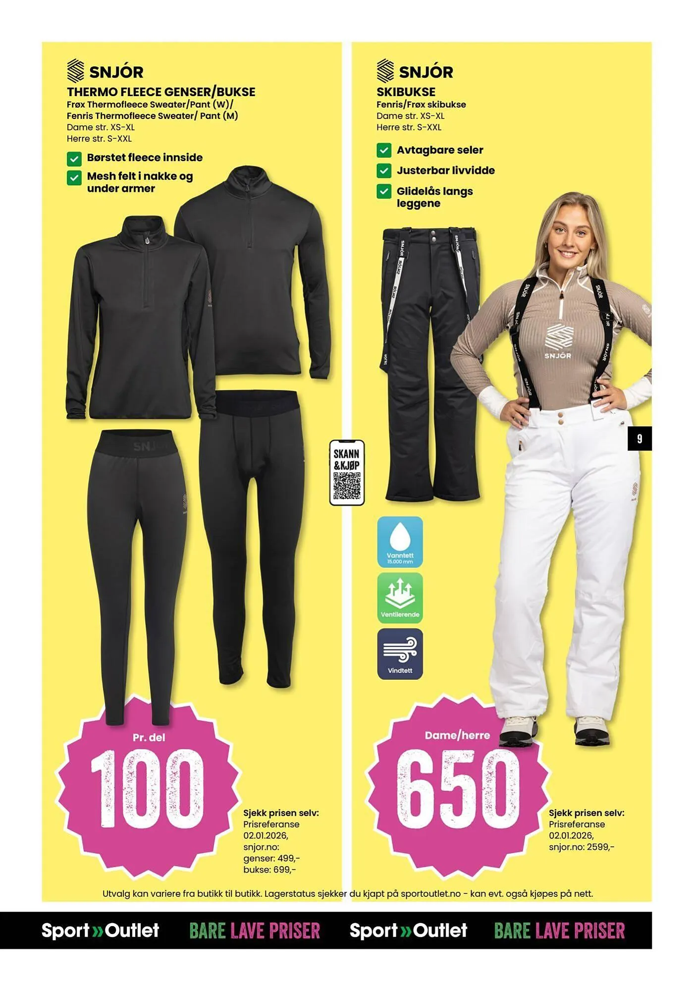Sport Outlet kundeavis fra 20. januar til 2. februar 2026 - kundeavisside 9
