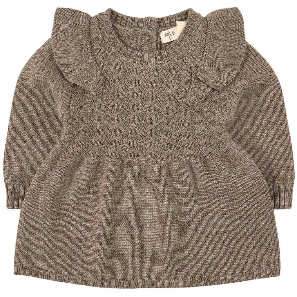 Strikket Kjole Wood Brown