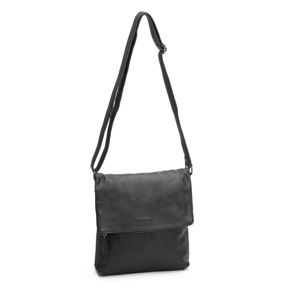 Flap bag crossover i skinn