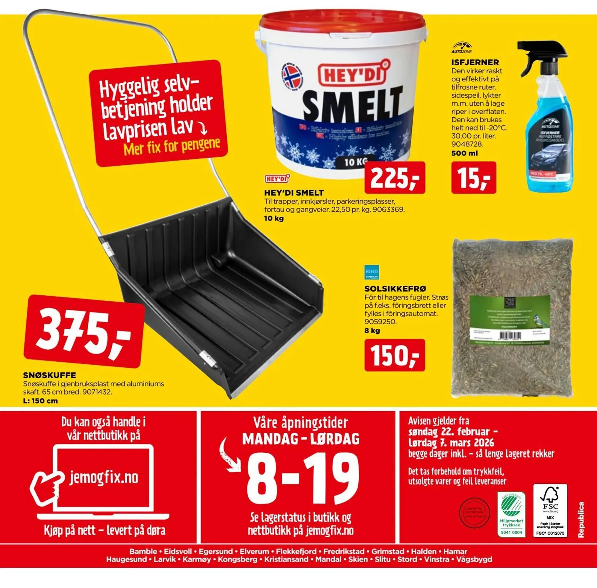 Jem & fix kundeavis fra 22. februar til 8. mars 2026 - kundeavisside 20