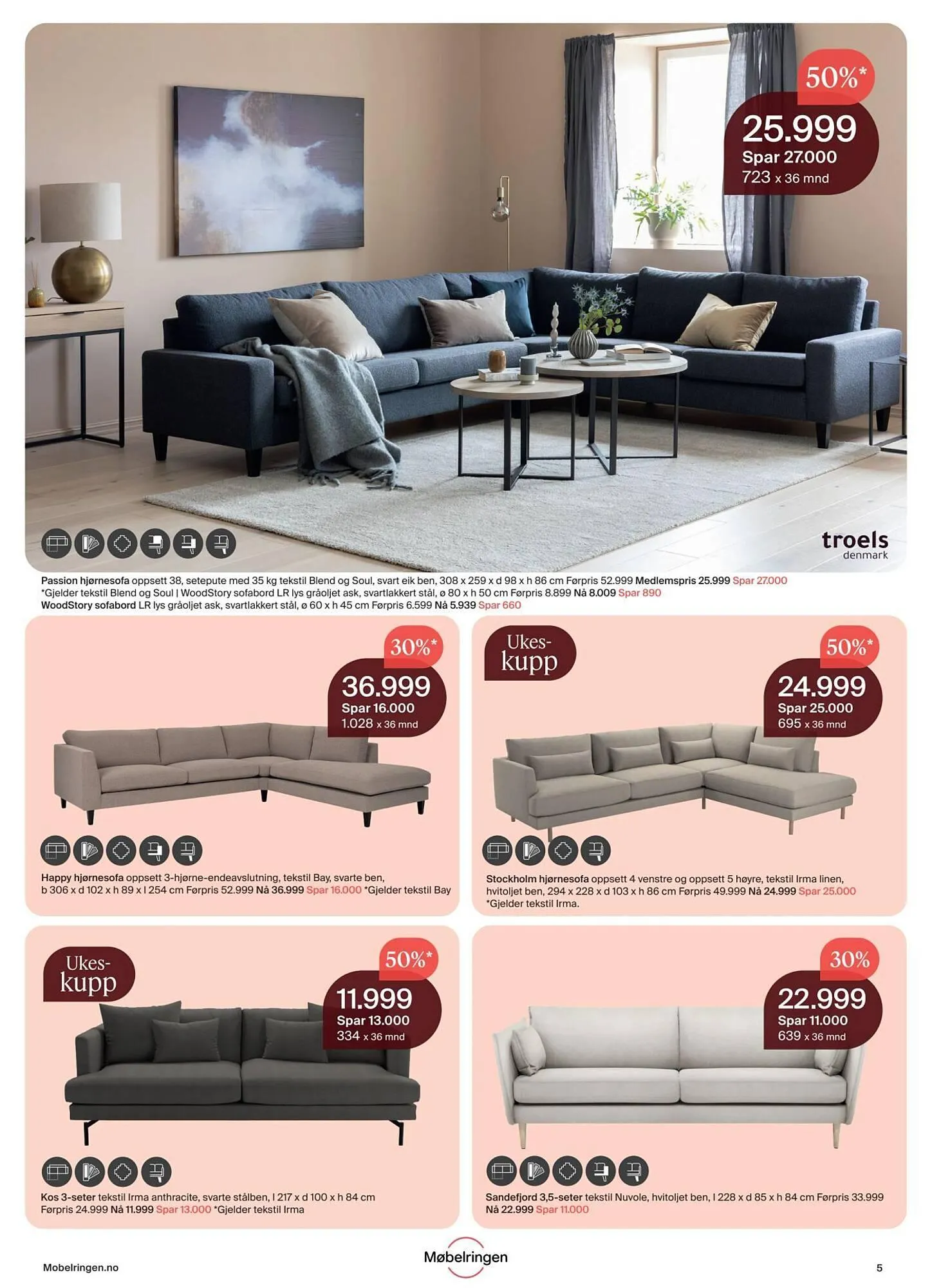Møbelringen Kundeavis fra 1. januar til 9. februar 2025 - kundeavisside 5