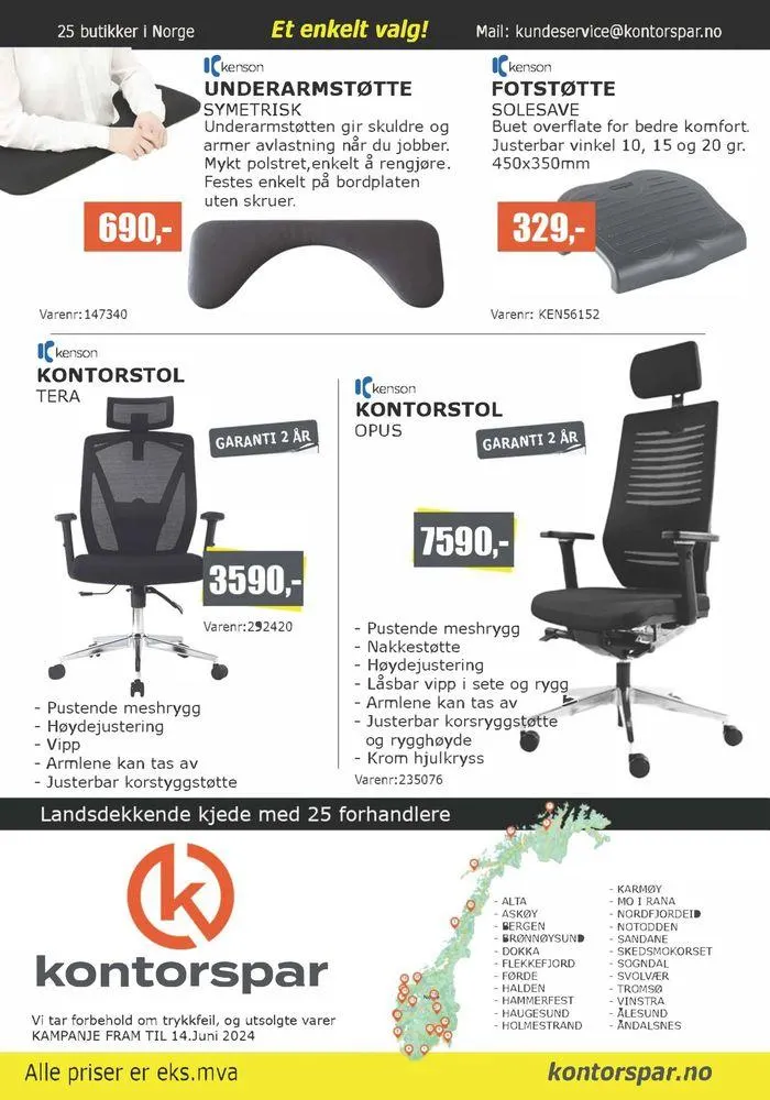 Kontorspar Folder fra 15. mai til 14. juni 2024 - kundeavisside 4