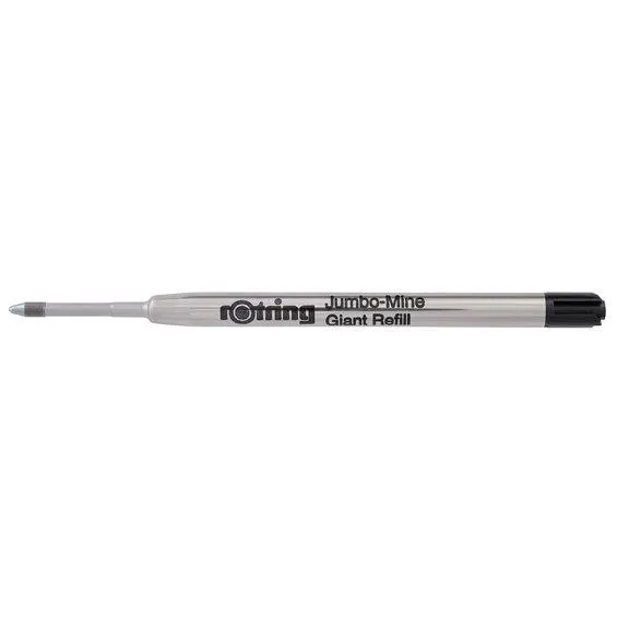 Fargepatron Rotring Medium Black refill / påfylling – svart blekk 5-pakning