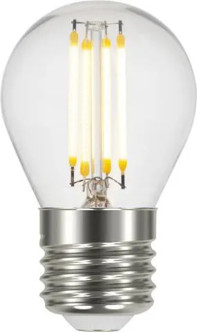 LED E27 krone dimbar 4W Klar