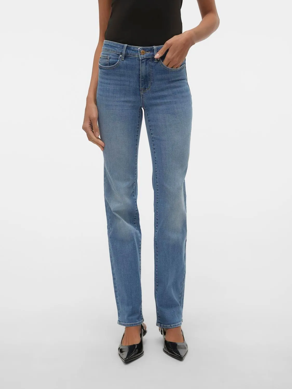 VMFLASH Middels høyt snitt Straight Fit Jeans