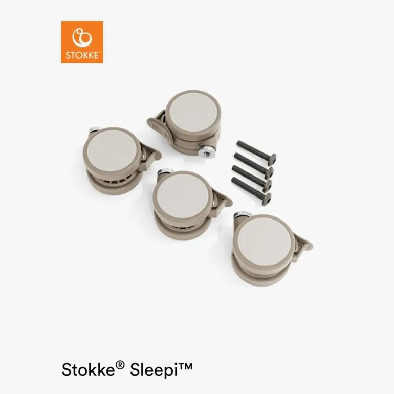 Sleepi skruepose hjul, beige