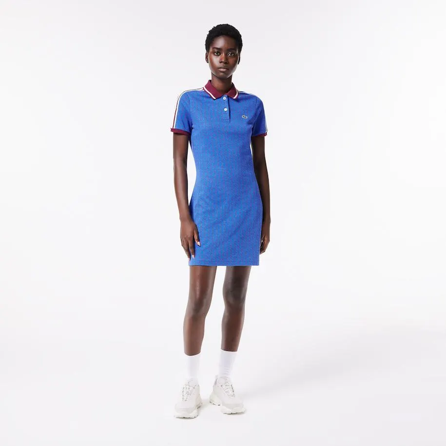 Monogrammed Slim Fit Jacquard Dress