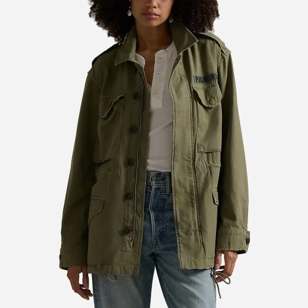 Cotton Twill Field Jacket - Olive Mountain