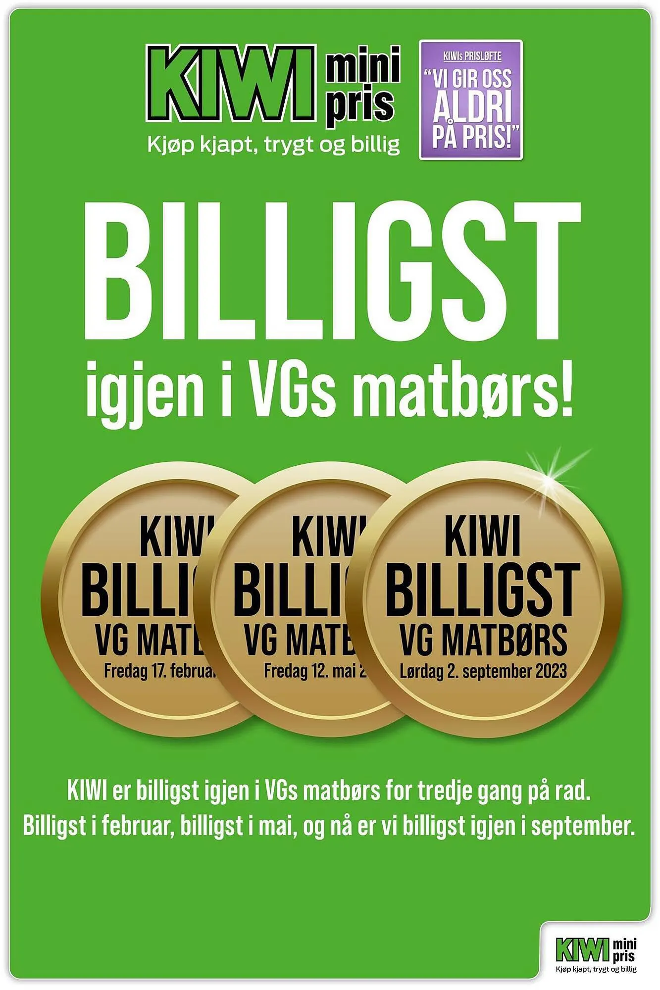 Kiwi Kundeavis fra 3. september til 10. september 2023 - kundeavisside 1