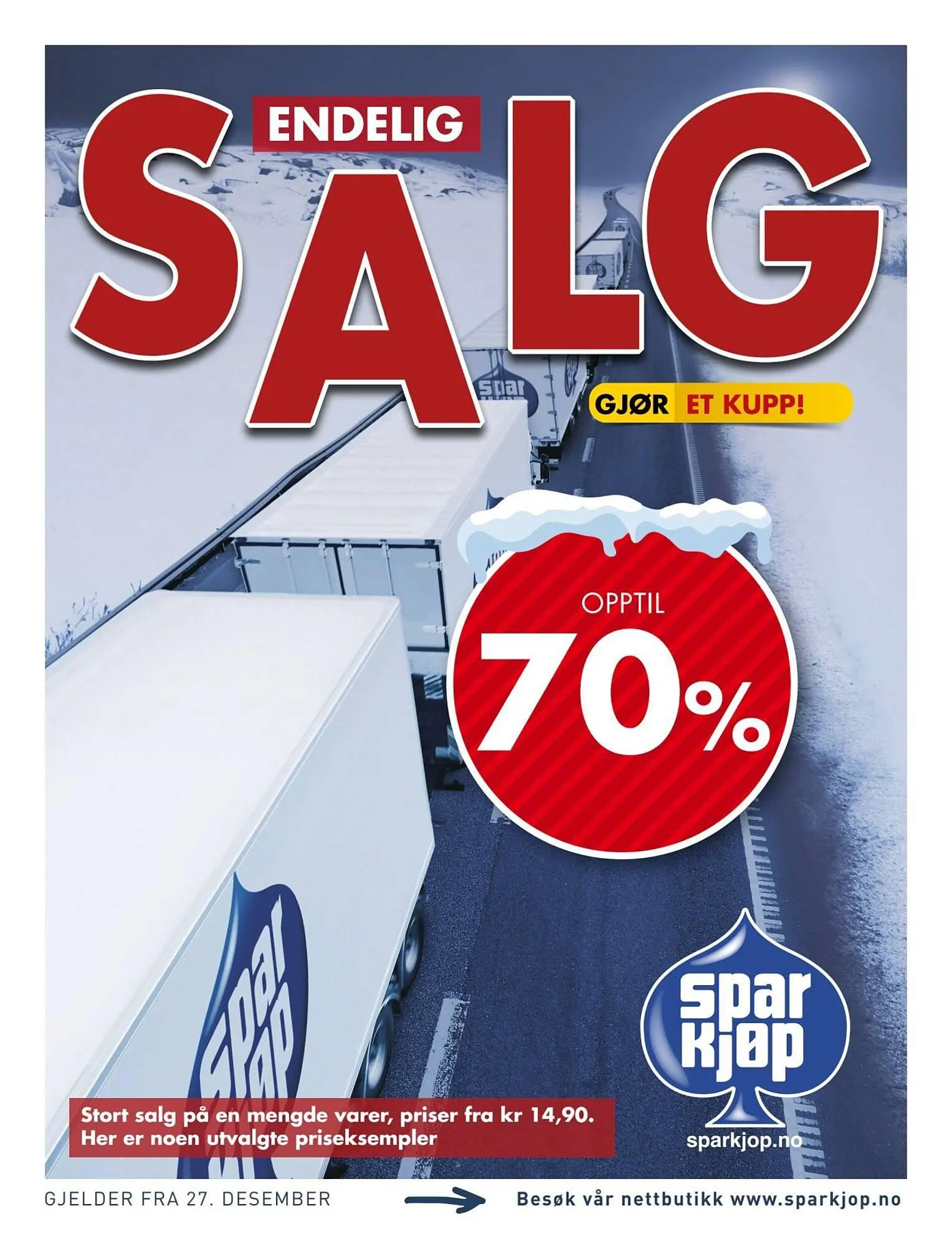 Sparkjøp kundeavis fra 27. desember til 5. januar 2026 - kundeavisside 1