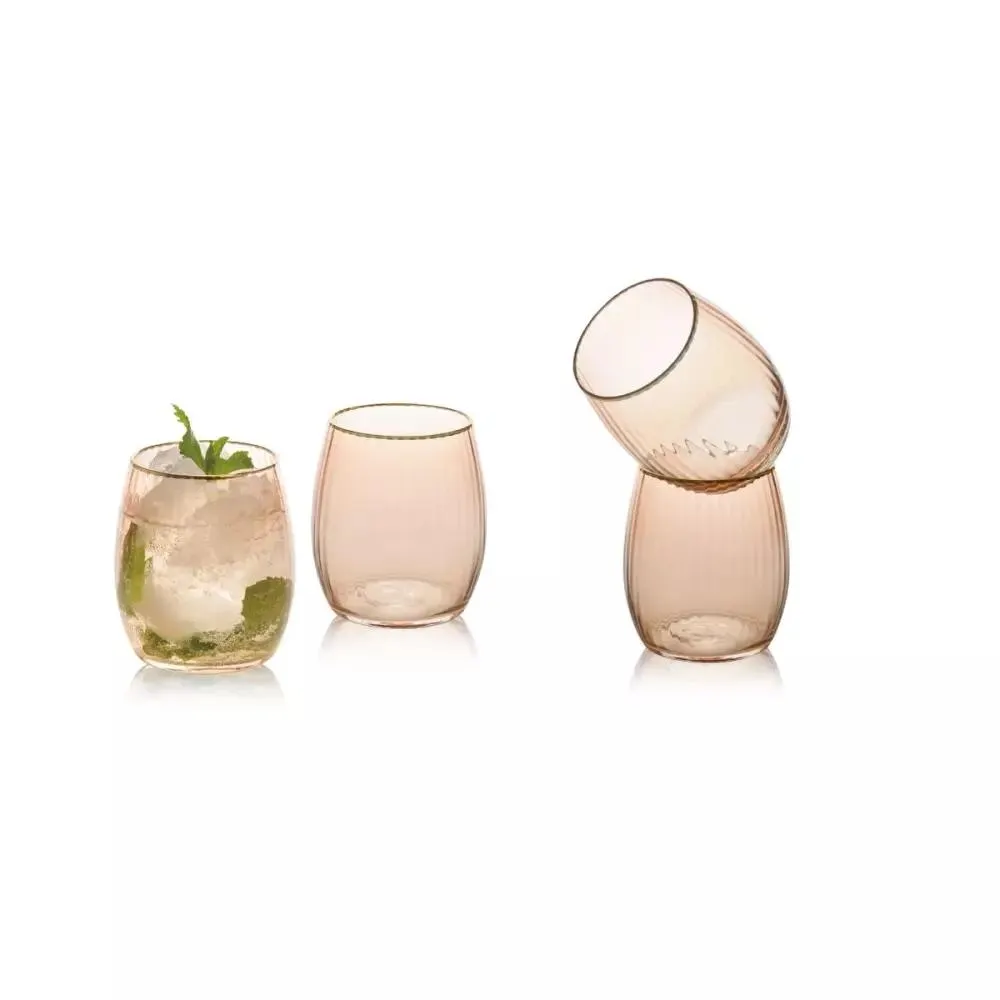 Soft Pink Vannglass 4stk