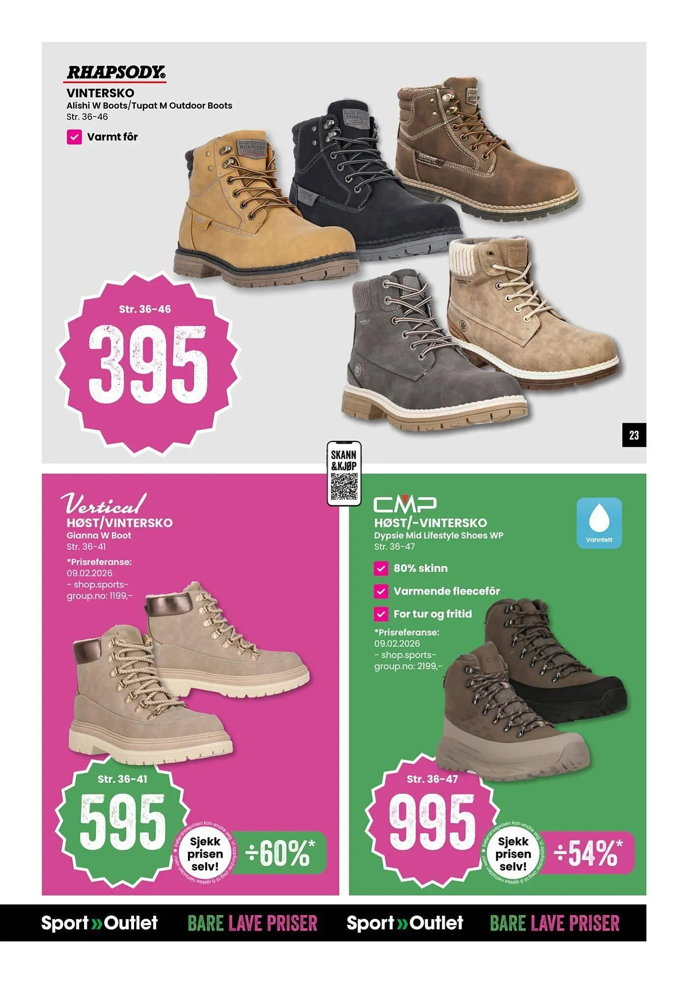 Sport Outlet kundeavis fra 24. februar til 9. mars 2026 - kundeavisside 23