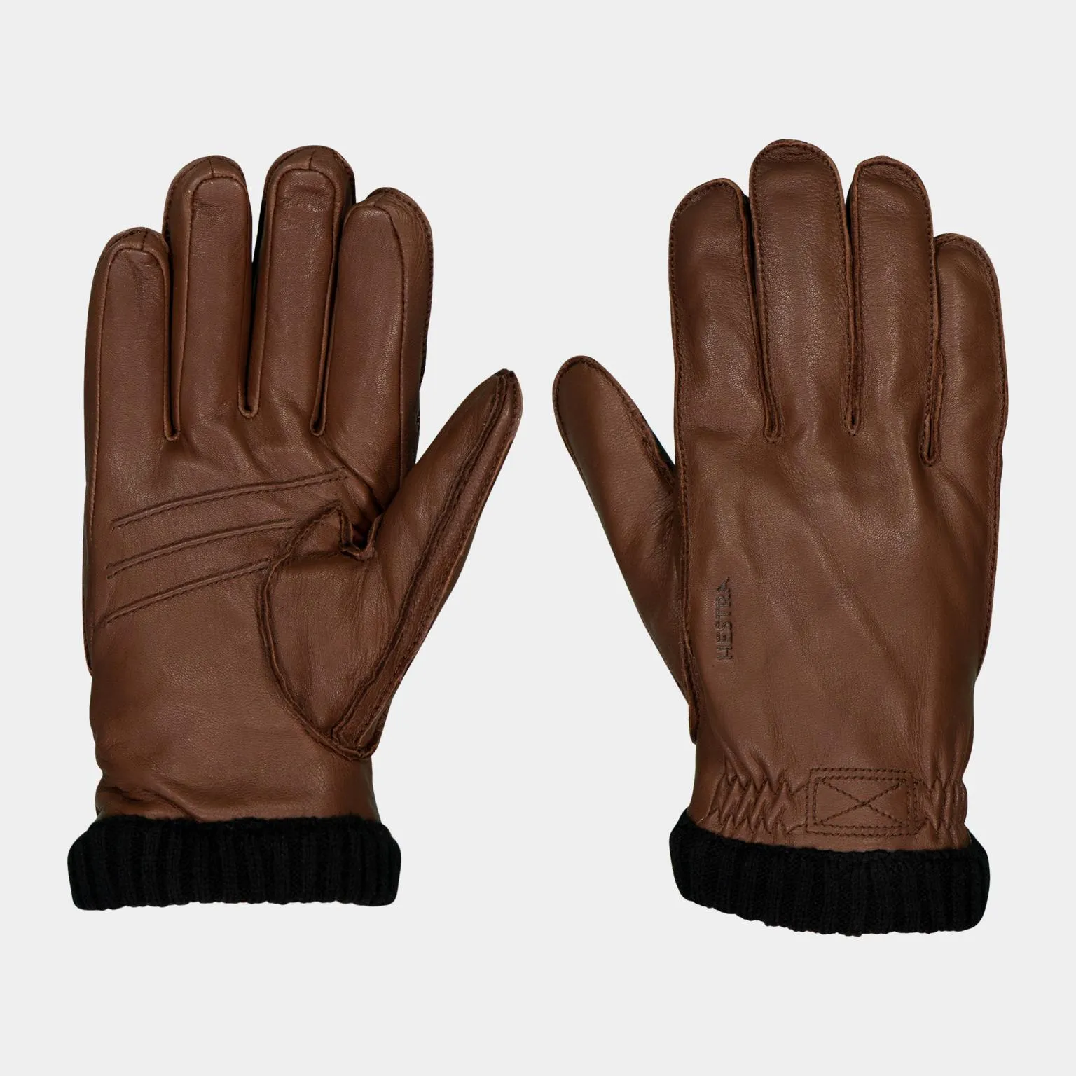 Deerskin Primaloft Rib, skinnhanske - Brun