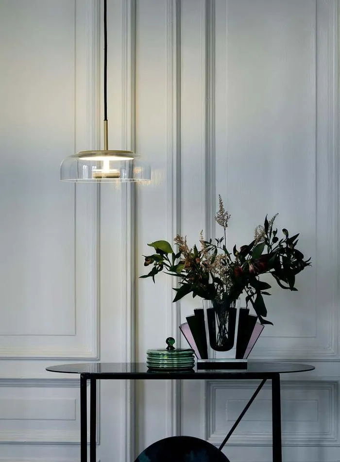 Blossi 1 taklampe - nordic gold/klar