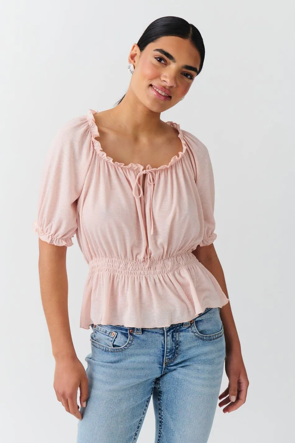 Puff sleeve top