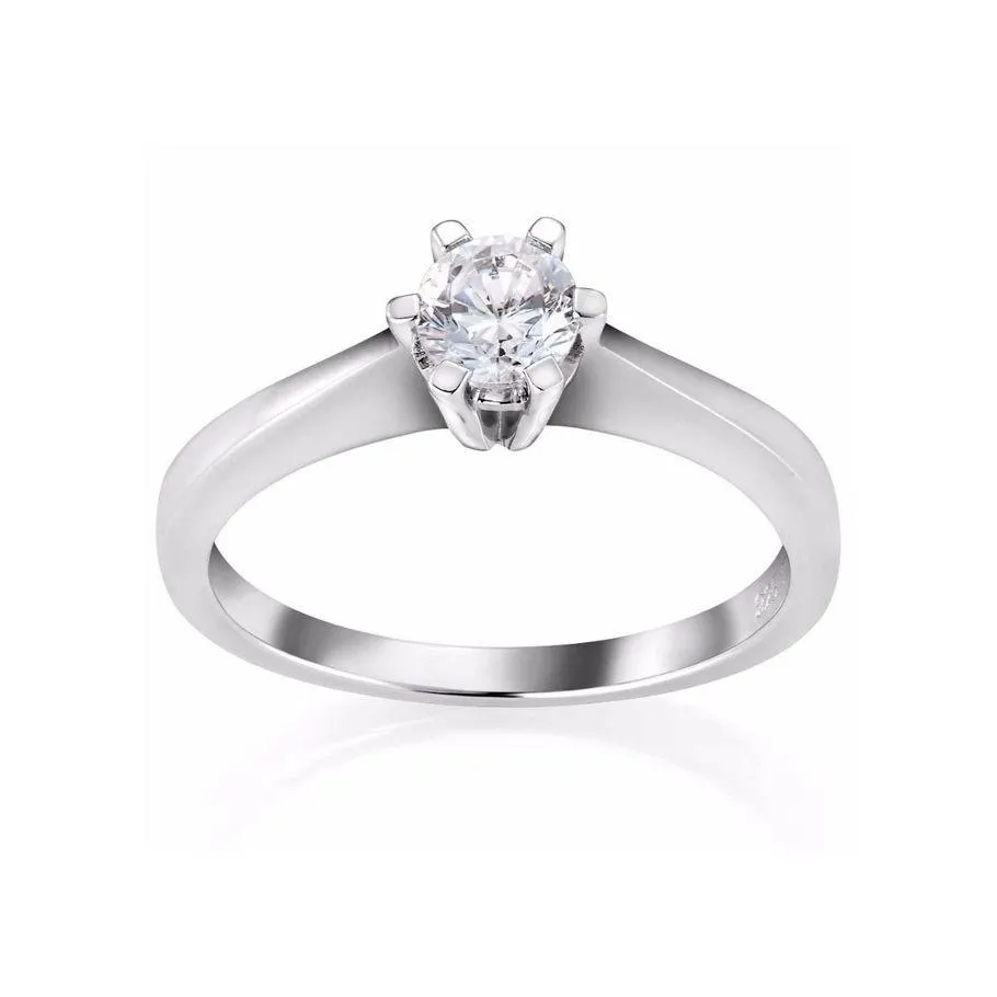 Helene Diamantring 585 Hvitt Gull 0,40 ct